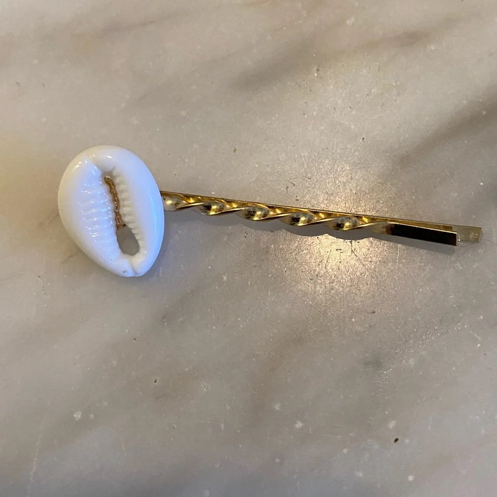 Cowrie Shelll Hair Pins set of 6